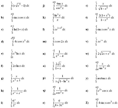 Math Exercises Math Problems Definite Integral Of A Function